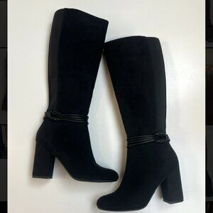NWOT Women's 8 LC Lauren Conrad Black Tall Heeled Boots